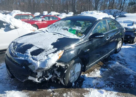 2013 Hyundai Sonata Hybrid z USA, uszkodzony, nr VIN KMHEC4A41DA078689